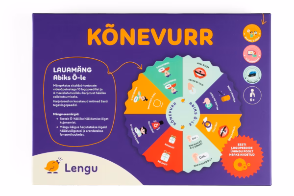 Õ hääliku logopeediline Lengu Kõnevurri mäng