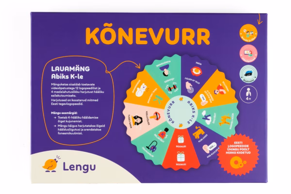 K hääliku logopeediline Lengu Kõnevurri mäng