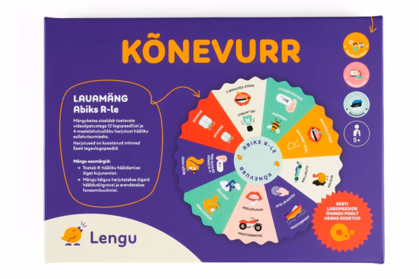 R hääliku logopeediline Lengu Kõnevurri mäng