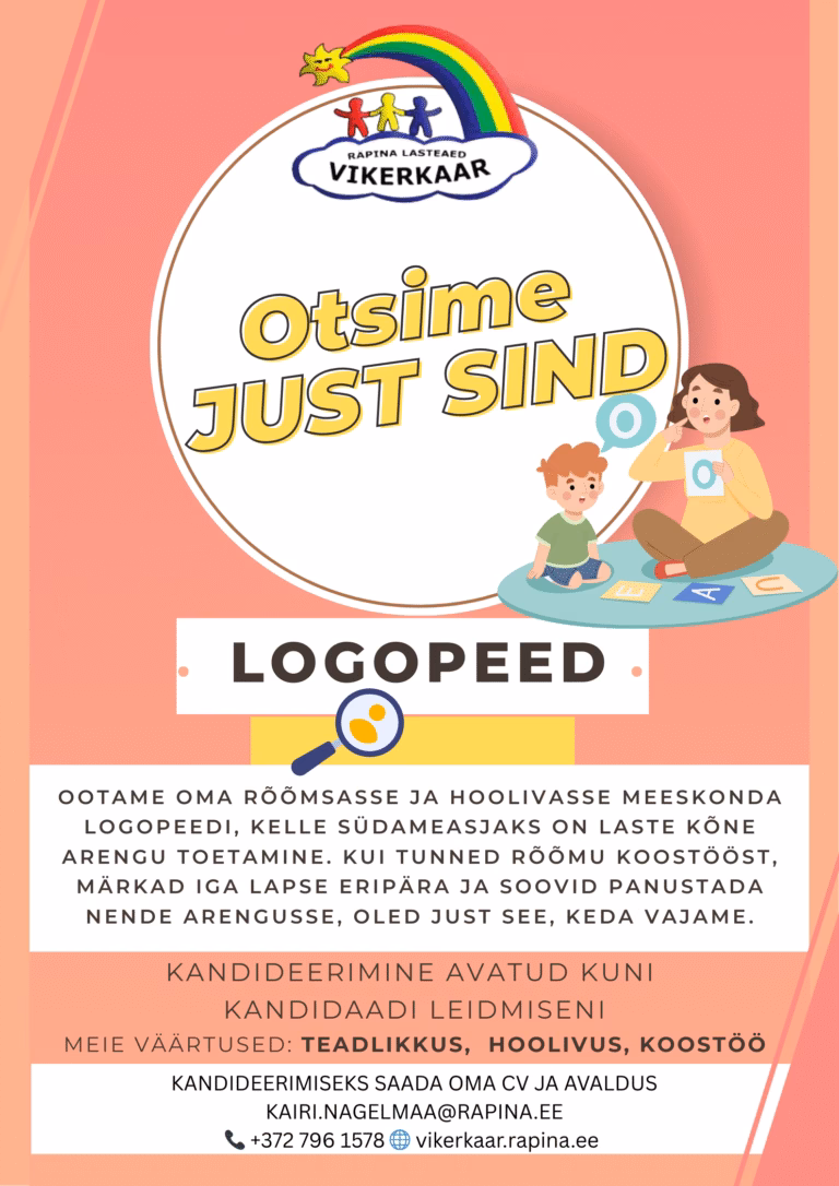 LOGOPEED Räpina Lasteaed Vikerkaar