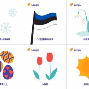 Lengu kaksteist kuud – prinditavad töölehed sümbolpiltidega lastele